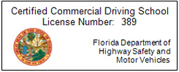 Certified Commercial Driving School License